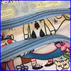 LeSportsac Disney BACKPACK Alice In Wonderland Flower Spring 4 Zipper Pockets