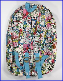 LeSportsac Disney BACKPACK Alice In Wonderland Flower Spring 4 Zipper Pockets