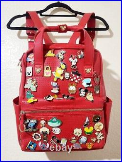 Limited Edition Disney Store Mickey Mouse Icon Flair Red Pin Backpack X Cond