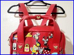 Limited Edition Disney Store Mickey Mouse Icon Flair Red Pin Backpack X Cond