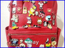 Limited Edition Disney Store Mickey Mouse Icon Flair Red Pin Backpack X Cond