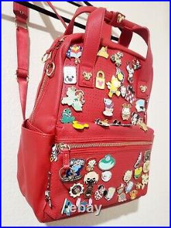 Limited Edition Disney Store Mickey Mouse Icon Flair Red Pin Backpack X Cond