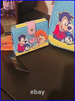 Loungefly A Goofy Movie Max And Roxanne Mini Backpack & Wallet Set Disney NWT