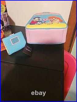 Loungefly A Goofy Movie Max And Roxanne Mini Backpack & Wallet Set Disney NWT