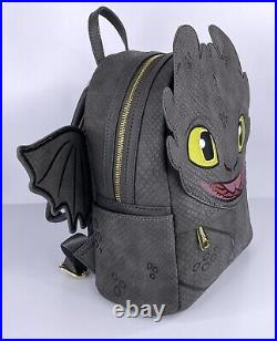 Loungefly Backpack How to Train Your Dragon Toothless NWT Rare Dreamworks