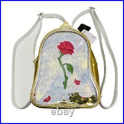 Loungefly Beauty And The Beast Pin Trader Convertible Backpack NEW WITH TAGS