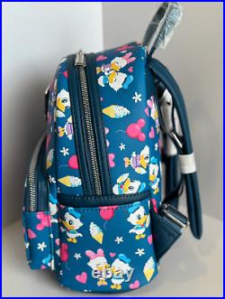 Loungefly DISNEY PARKS Donald Daisy Duck LOVE Backpack nuiMOs Aqua Ear Headband