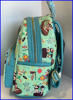 Loungefly DISNEY WORLD Mickey Mouse & Friends PLAY IN THE PARK Backpack + Wallet