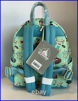 Loungefly DISNEY WORLD Mickey Mouse & Friends PLAY IN THE PARK Backpack + Wallet