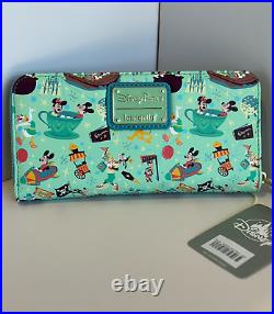 Loungefly DISNEY WORLD Mickey Mouse & Friends PLAY IN THE PARK Backpack + Wallet