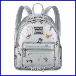 Loungefly Disney 100th Anniversary Mickey & Friends Mini Backpack New