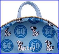 Loungefly Disney 101 Dalmatians Lenticular 60th Anniversary Mini Backpack RARE