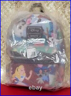 Loungefly Disney Alice In Wonderland Mary Blair Mini Backpack Exclusive NWT NIP