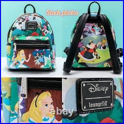 Loungefly Disney Alice In Wonderland Mary Blair Mini Backpack Exclusive NWT NIP