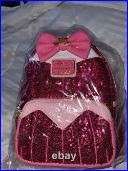 Loungefly Disney Aurora Princess Sequin Cosplay Mini Backpack NWT