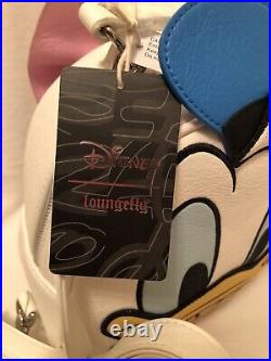 Loungefly Disney Daisy Duck And Donald Duck Reversible Mini Backpack, NWT