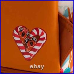 Loungefly Disney Gingerbread House Mickey and Minnie Mouse Mini Backpack, NEW