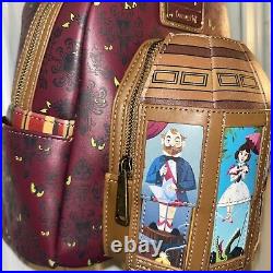 Loungefly Disney Haunted Mansion Stretching Portraits Glow in Dark Backpack