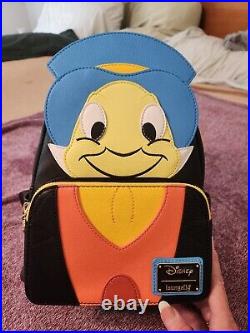 Loungefly Disney Jiminy Cricket Cosplay Mini Backpack NWOT