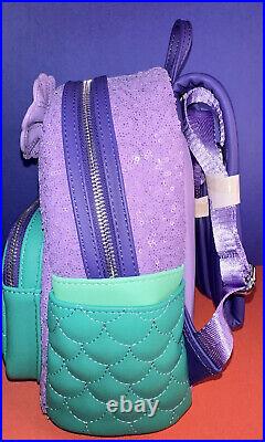 Loungefly Disney Little Mermaid Sequin Collection Ariel Mini Backpack NWT