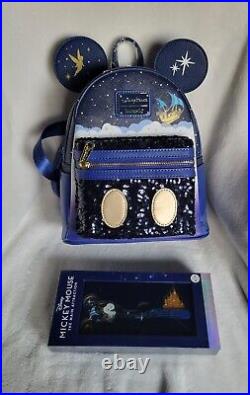 Loungefly Disney MMMA Peter Pan backpack and collector key