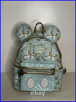 Loungefly Disney Mickey's Main Attraction King Arthur Carousel Backpack Preowned