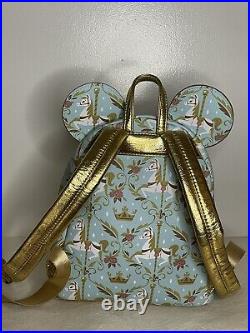 Loungefly Disney Mickey's Main Attraction King Arthur Carousel Backpack Preowned