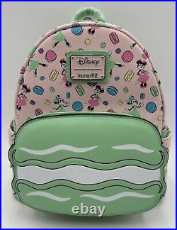 Loungefly Disney Minnie Macarons Scented Mini Backpack + Ears