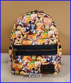 Loungefly Disney Muppets Cast Mini Backpack Character All Over Print NEW