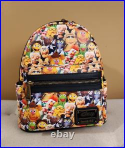 Loungefly Disney Muppets Cast Mini Backpack Character All Over Print NEW