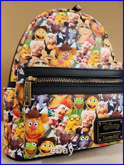 Loungefly Disney Muppets Cast Mini Backpack Character All Over Print NEW