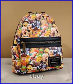 Loungefly Disney Muppets Cast Mini Backpack Character All Over Print NEW