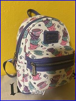 Loungefly Disney Parks Alice in Wonderland Tea Cups Mini Backpack