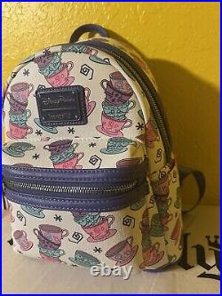 Loungefly Disney Parks Alice in Wonderland Tea Cups Mini Backpack