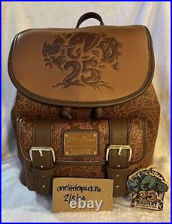 Loungefly Disney Parks Animal Kingdom 25th Anniversary Mini Backpack & Keychain