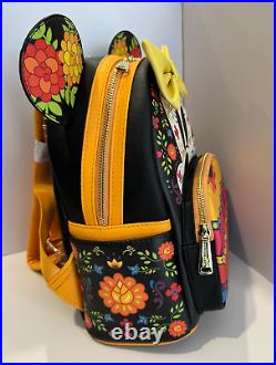 Loungefly Disney Parks Minnie Dia de los Muertos Sugar Skull Backpack COCO Ears