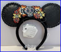 Loungefly Disney Parks Minnie Dia de los Muertos Sugar Skull Backpack COCO Ears