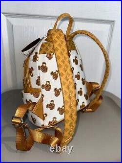 Loungefly Disney Parks Waffle Mickey Mouse Backpack & Waffle Ears Authentic New