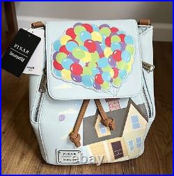 Loungefly Disney Pixar UP Balloon Flap Mini Backpack BoxLunch NWT See Pics