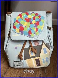 Loungefly Disney Pixar UP Balloon Flap Mini Backpack BoxLunch NWT See Pics