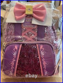 Loungefly Disney Rapunzel Sequin Mini Backpack BRAND NEW WITH TAGS SHIPS ASAP