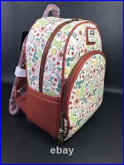 Loungefly Disney Star Wars Droids Floral Mini Backpack