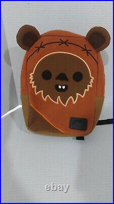 Loungefly Disney Star Wars Wicket Fleece Ewok Mini Backpack Rare Collectible