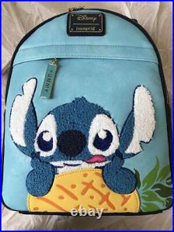 Loungefly Disney Stitch Backpack Light Blue NEW