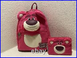 Loungefly Disney Toy Story Lotso Strawberry Scented Cosplay Mini Backpack Wallet