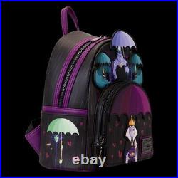 Loungefly Disney Villains Curse Your Hearts Mini Backpack, Wallet And Charm