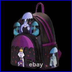 Loungefly Disney Villains Curse Your Hearts Mini Backpack, Wallet And Charm