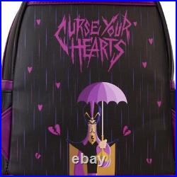 Loungefly Disney Villains Curse Your Hearts Mini Backpack, Wallet And Charm