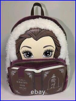 Loungefly Disney Winter Belle Mini Backpack, Beauty And The Beast, RARE