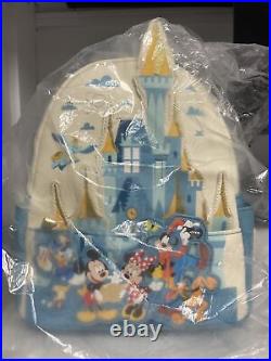 Loungefly Disney World Castle 50th Anniversary backpack AMAZON Exclusive BNWT